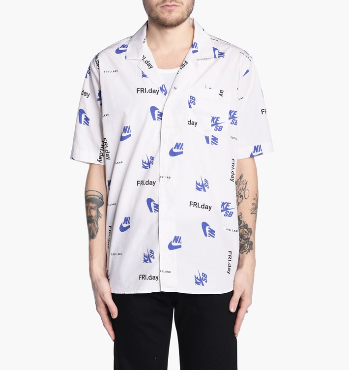Very Goods | Soulland x Nike SB Cornwall Shirt | White | Short 