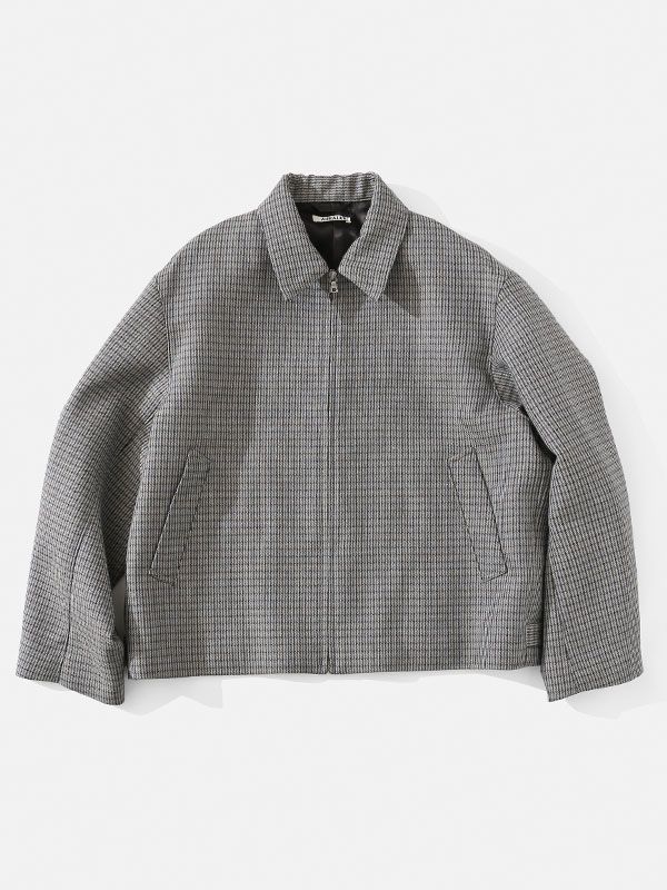 Very Goods | NEW ARRIVALS :: AURALEE DOUBLE FACE CHECK ZIP BLOUSON