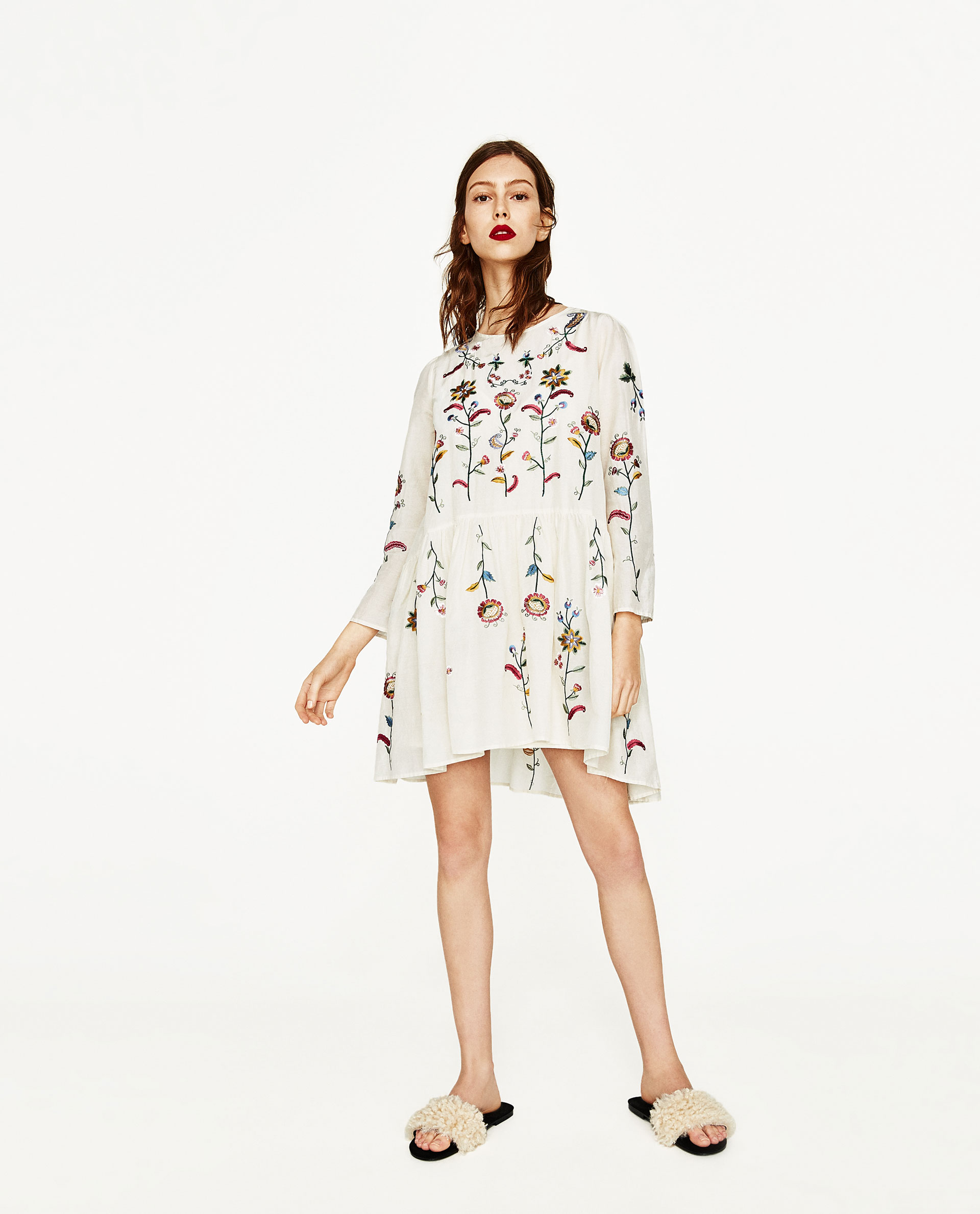 zara silk dress