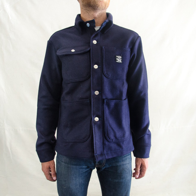 Very Goods | Pointer Brand Navy Wool Chore Coat | North Menswear