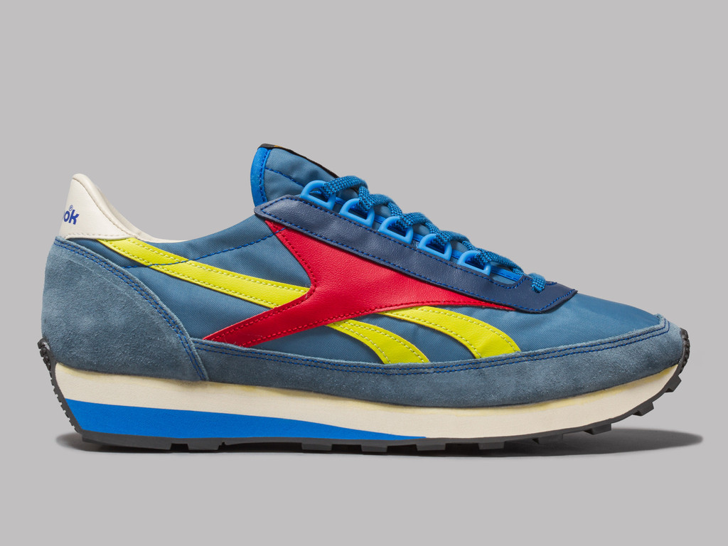 Very Goods Reebok Aztec OG Slate Easy Blue Batik Blue Hyper Green Red Oi Polloi