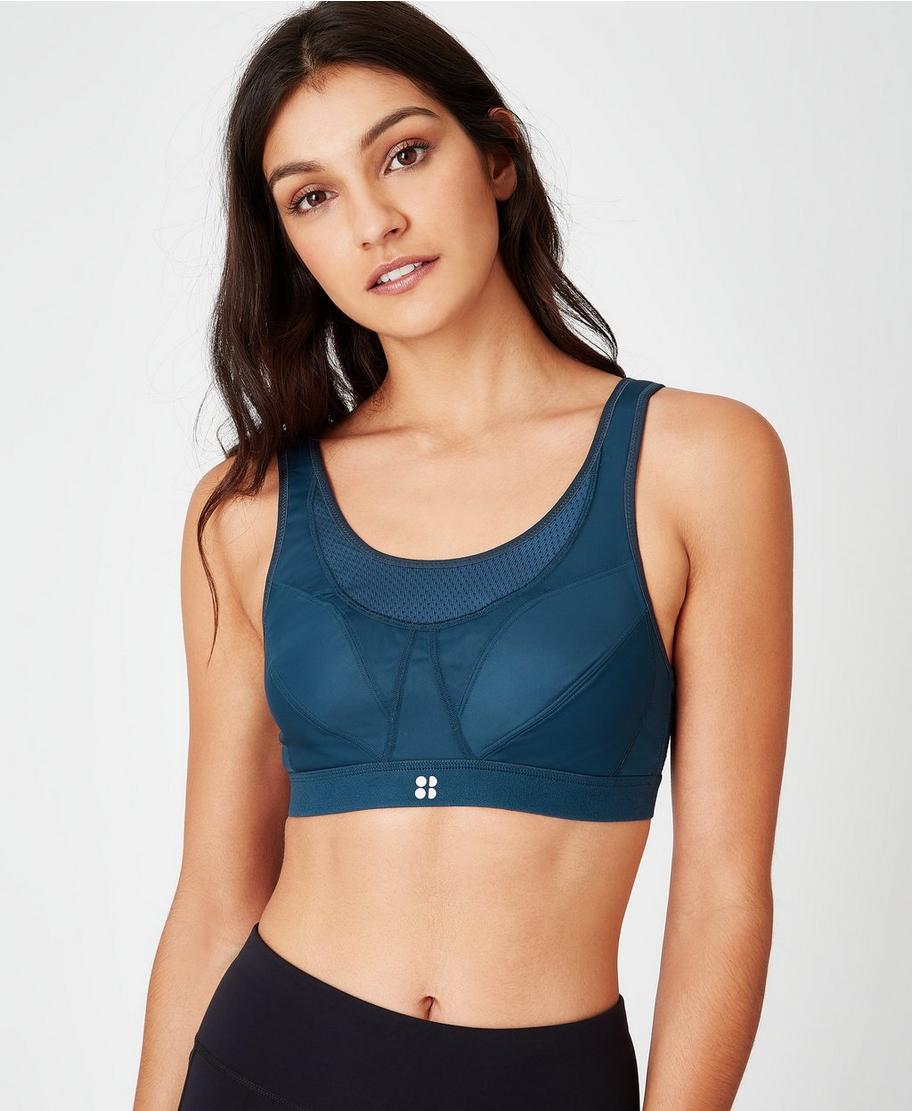 Very Goods, Ultra Run Bra - Beetle Blue, Women's Sports Bras