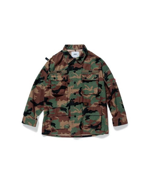 JUNGLE LS 02／SHIRT．COTTON．SATIN．CAMO