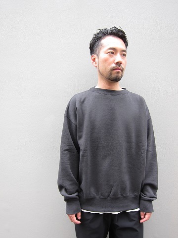 Very Goods | AURALEEオーラリー/BACK WOOL SWEAT BIG PO(INK BLACK