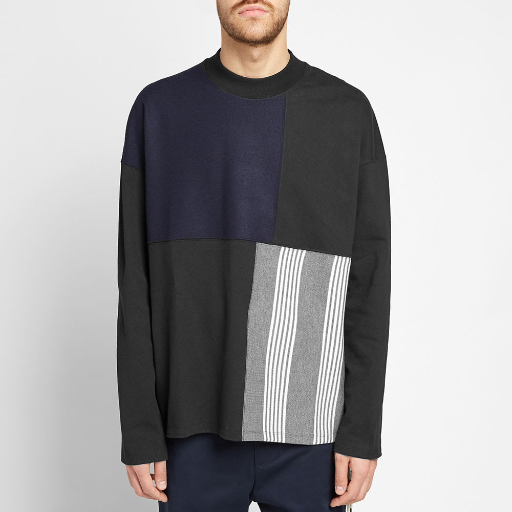 Very Goods | Jil Sander Long Sleeve Patchwork Tee Black | END.