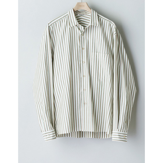 Very Goods | 【2019SS】 AURALEE WASHED FINX TWILL STRIPE SHIRTS