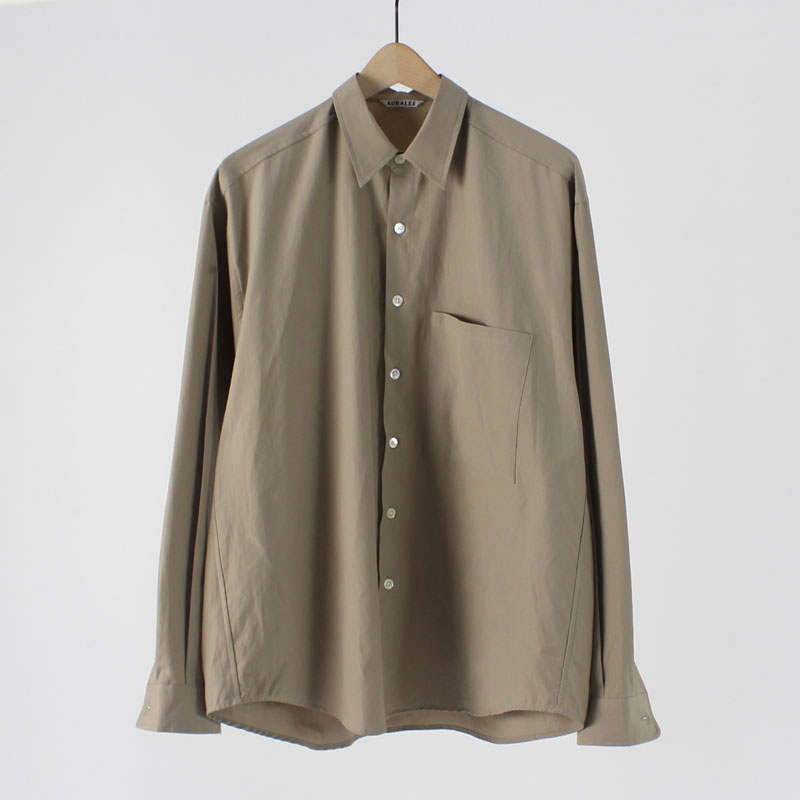 Very Goods | AURALEE WASHED FINX TWILL BIG SHIRTS - THIRTY