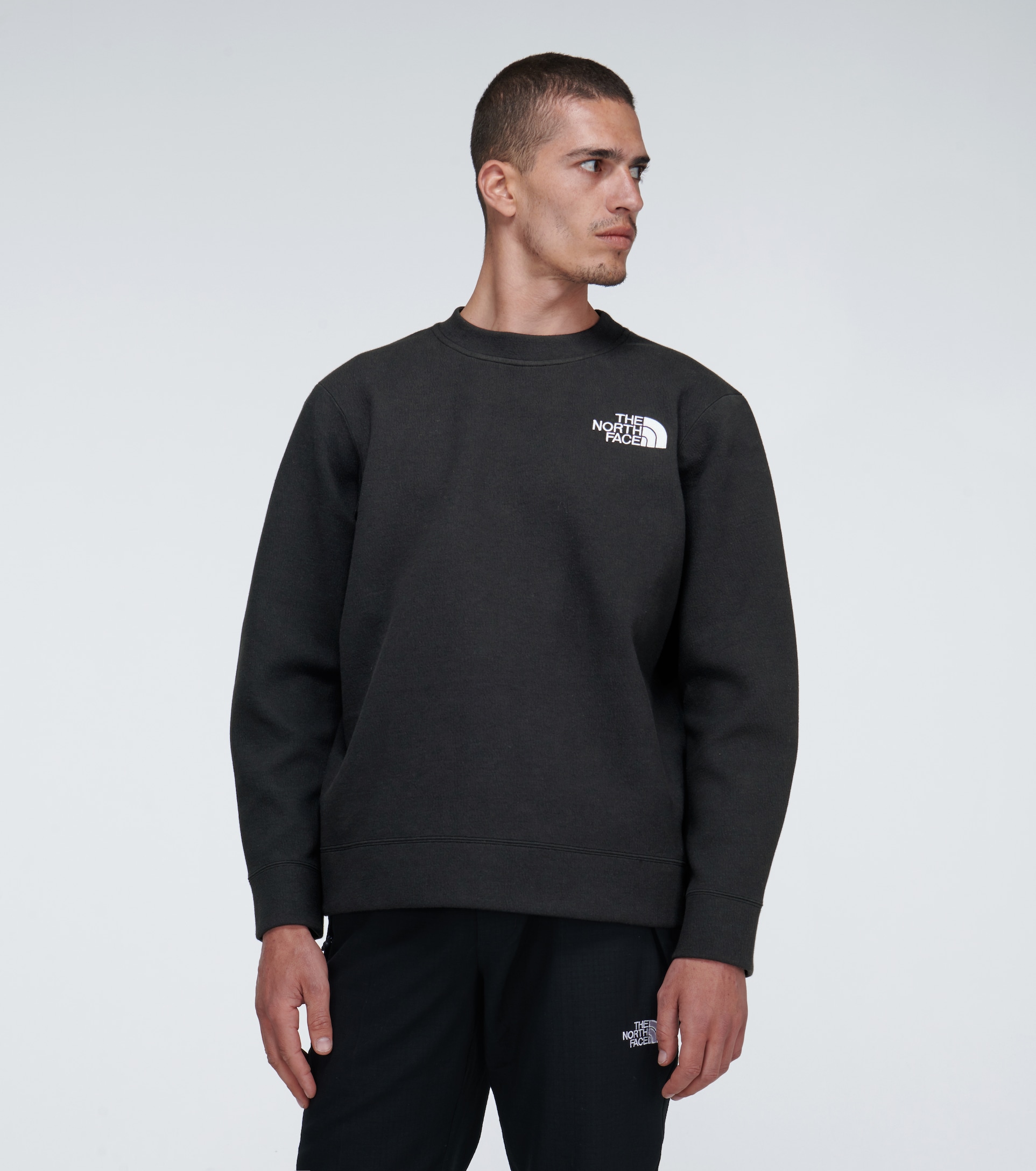 Very Goods | Black Series Spacer Knit Sweatshirt | THE NORTH FACE BLACK ...