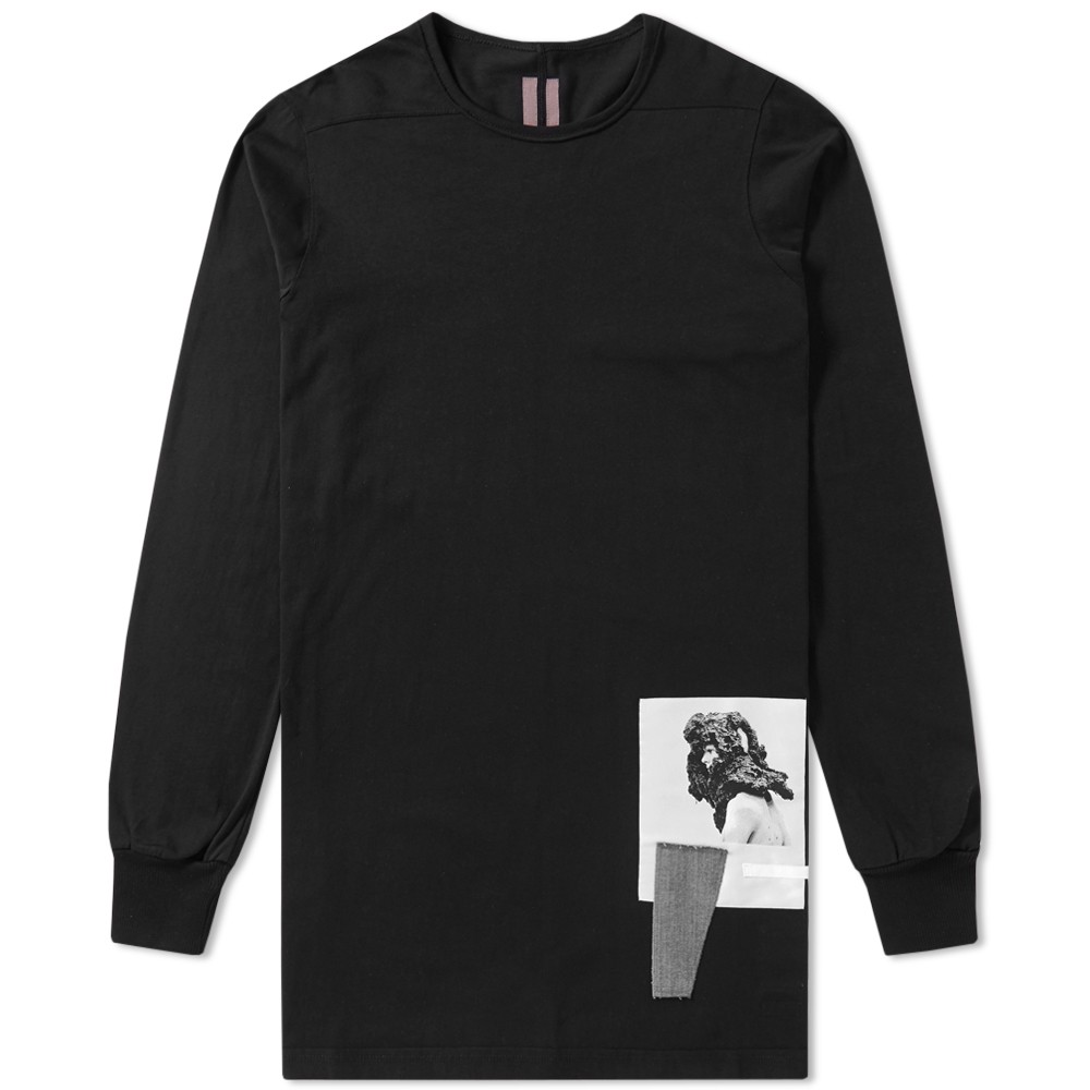 Very Goods | Rick Owens DRKSHDW Long Sleeve Level Patch Tee (Black)