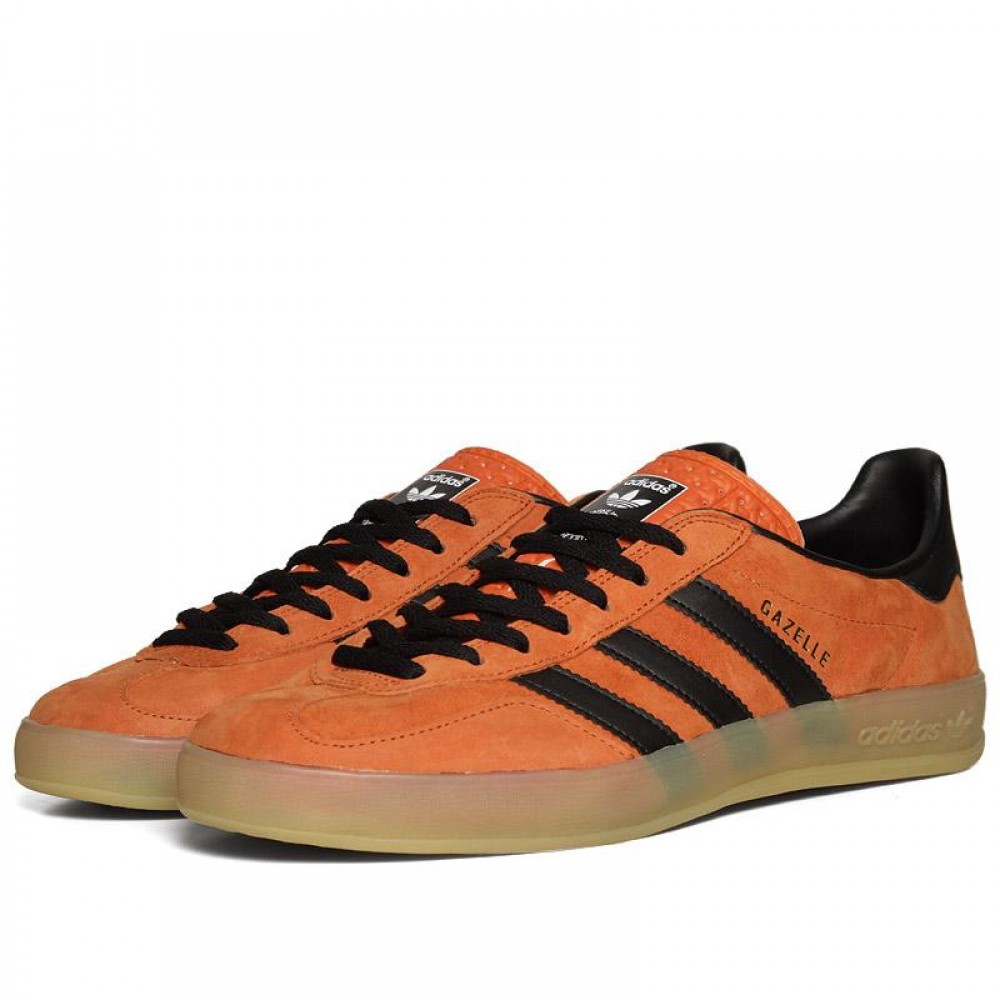 adidas gazelle indoor black and orange