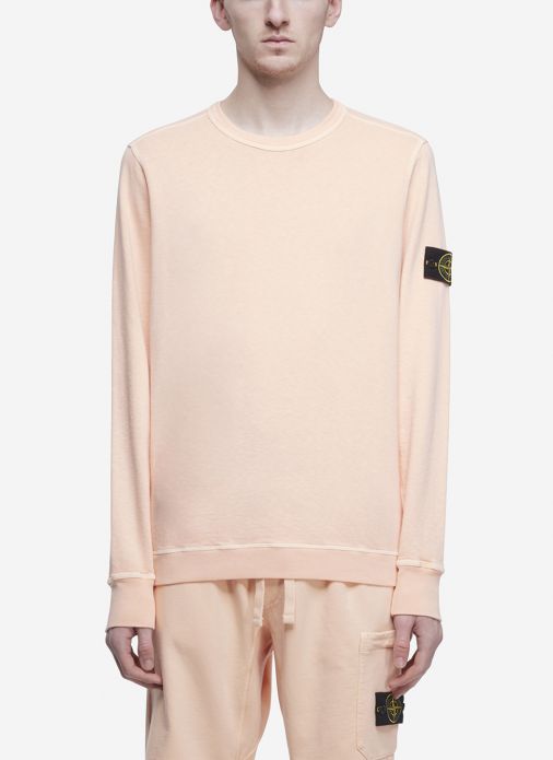 stone island salmon sweatshirt