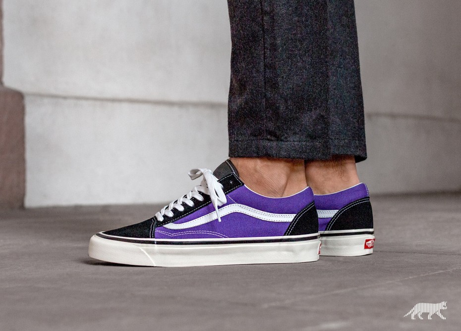 purple and black vans