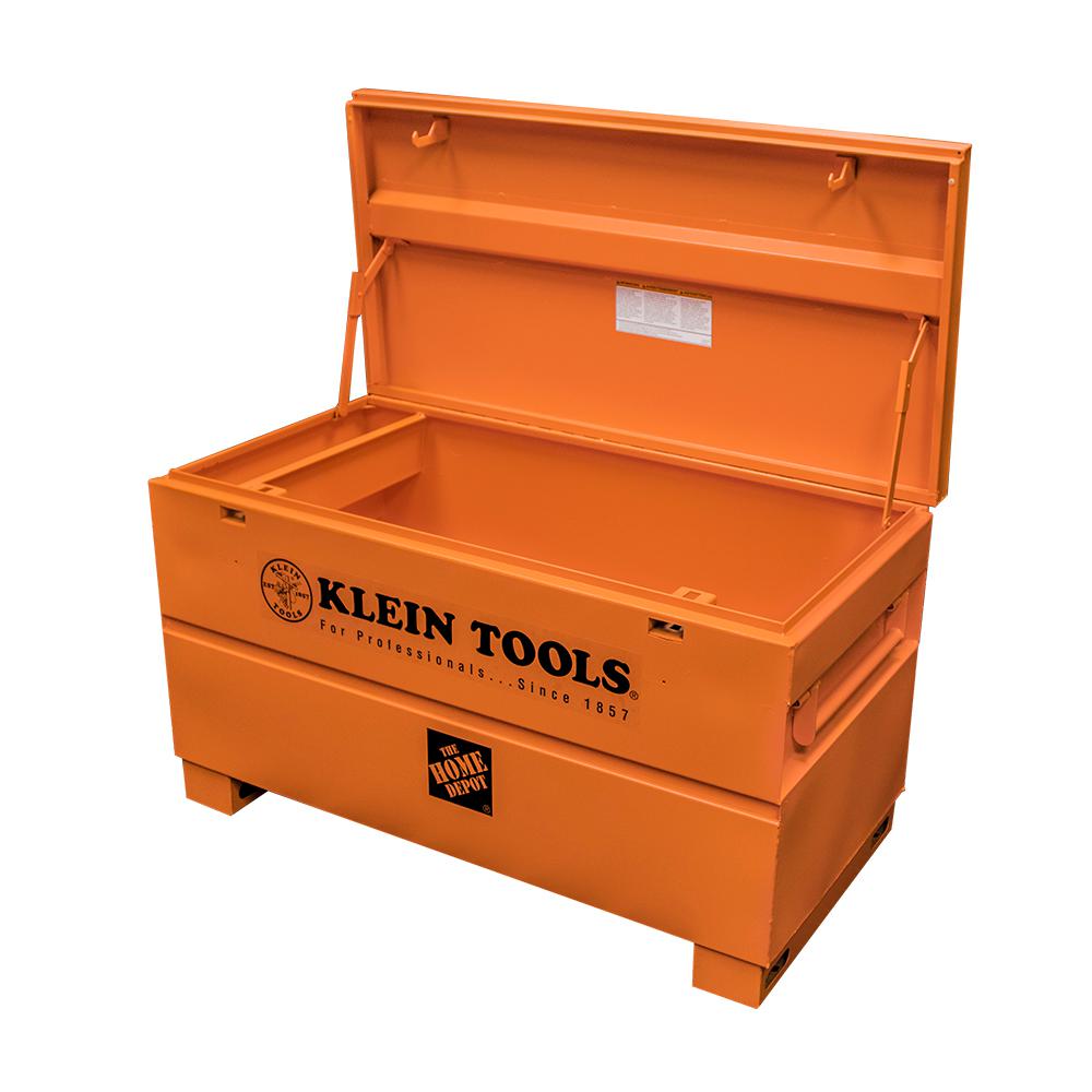 Very Goods  Klein Tools 48 in. Steel Tool Job Site Box-54605