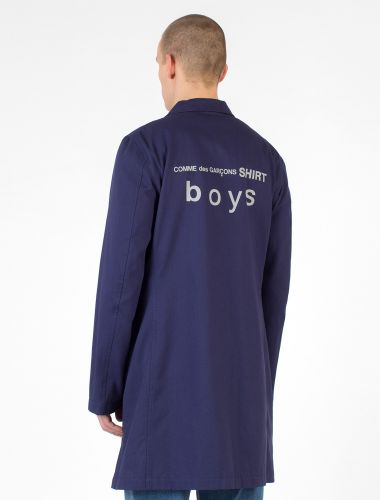 COMME DES GARCONS SHIRT BOYS COAT NAVY-