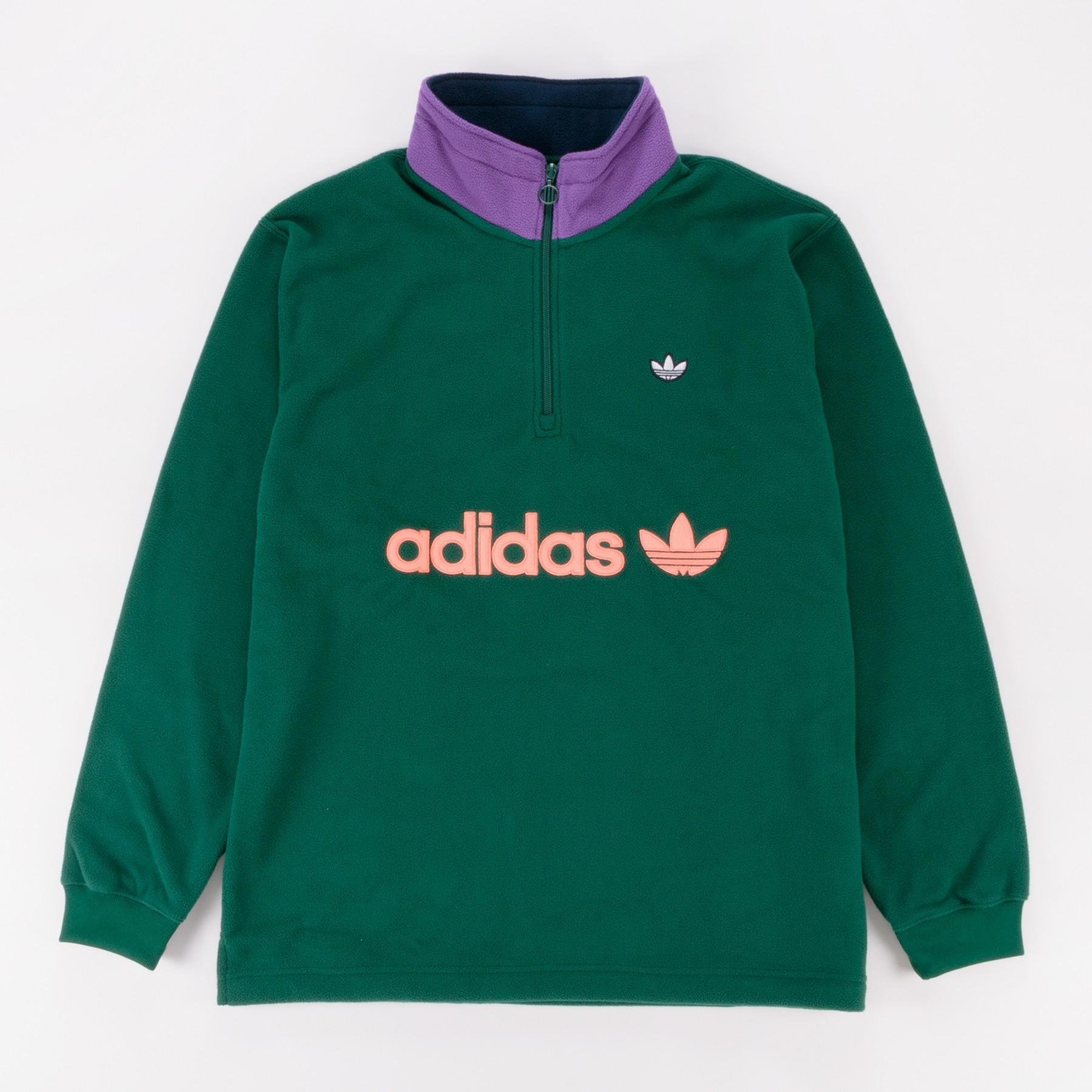 adidas fleece green