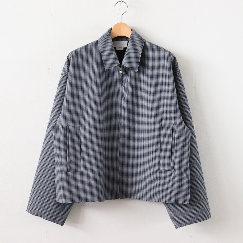 スイーツ柄 ブルー [YOKE] CUT OFF JACKET WOOL SET UP Sサイズ | www