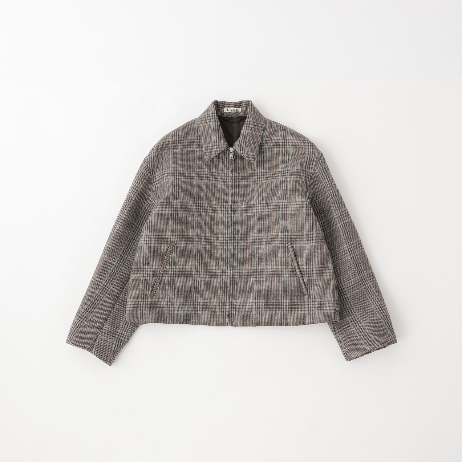 Very Goods | BLOOM&BRANCH WEB SHOP - AURALEE DOUBLE FACE CHECK ZIP