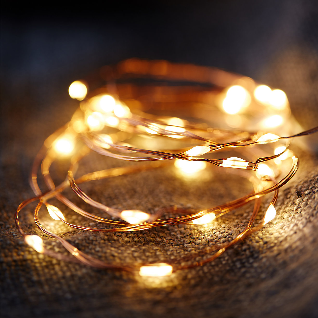 Very Goods Stargazer Copper Twine Lights 100 Plug In in