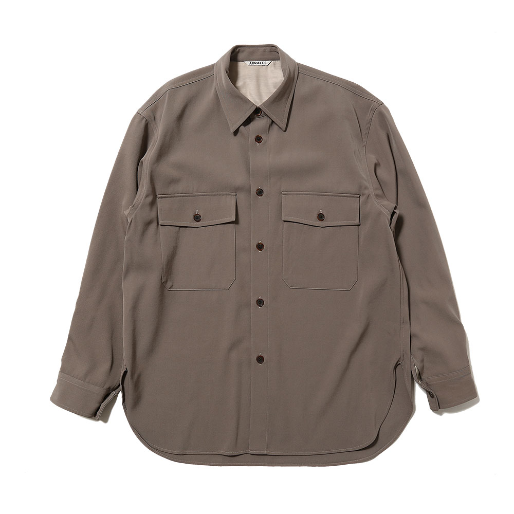 AURALEE WOOL MAX GABARDINE SHIRTS