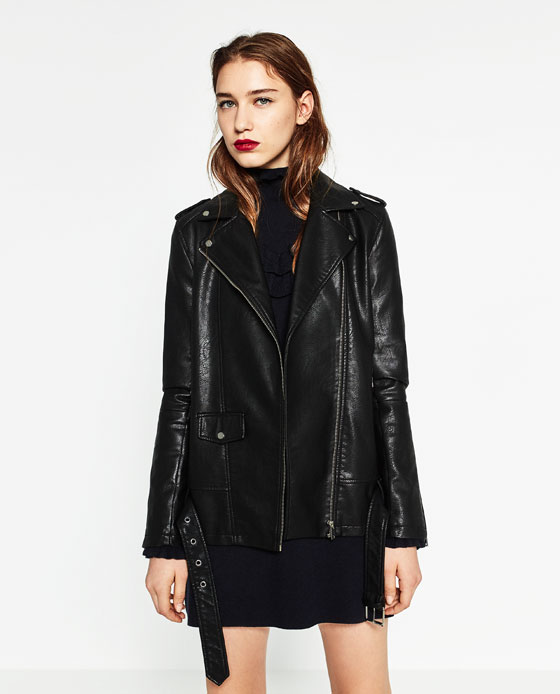 Very Goods | BLOUSON LONG EFFET CUIR - NOUVEAUTÉS-FEMME | ZARA France