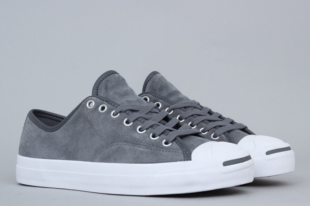 Very Goods | Converse Jack Purcell Pro OX Shoes Thunder / Thunder / White from Slam City Skates London