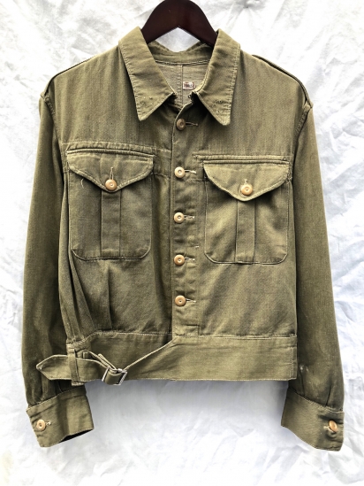 Very Goods | 40's Vintage British Army Battle Dress Uniform Green