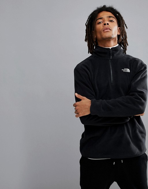 north face 100 glacier quarter zip fleece