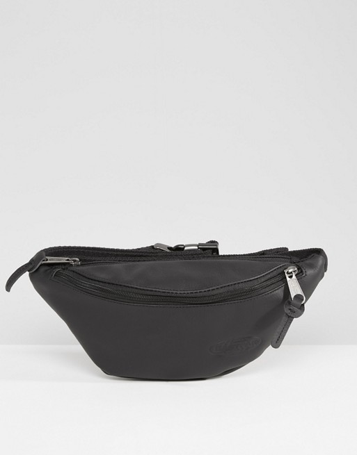 black leather bum bag