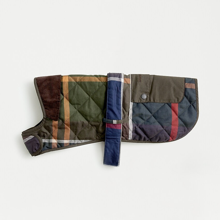 barbour dog coat tartan