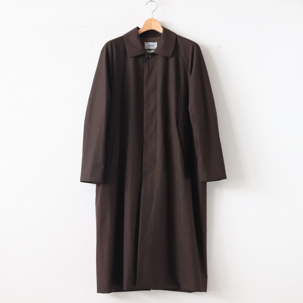 Very Goods | YAECA | ヤエカ SOUTIEN COLLAR COAT LONG #BROWN Very Goods | YAECA | ヤエカ SOUTIEN COLLAR COAT LONG #BROWN