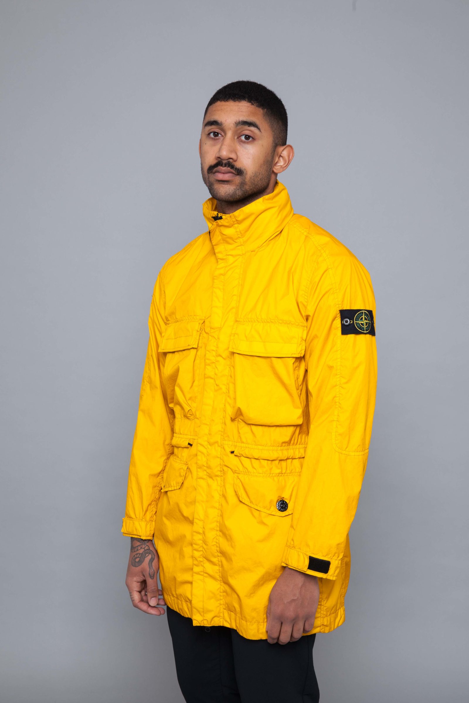 stone island sweater yellow