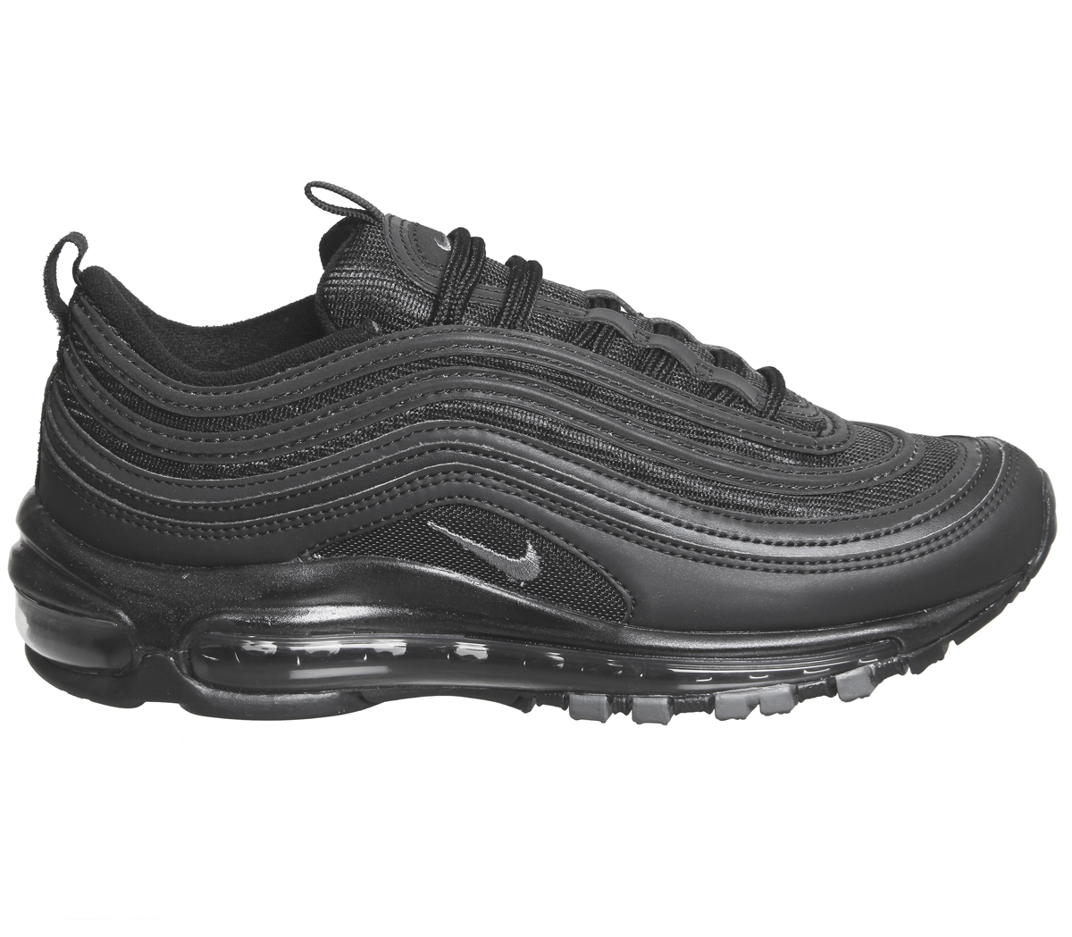 nike black and grey air max 97 trainers