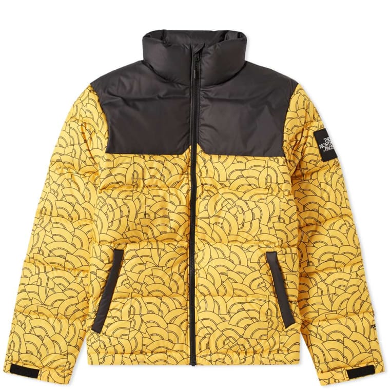 the north face 1992 nuptse yellow