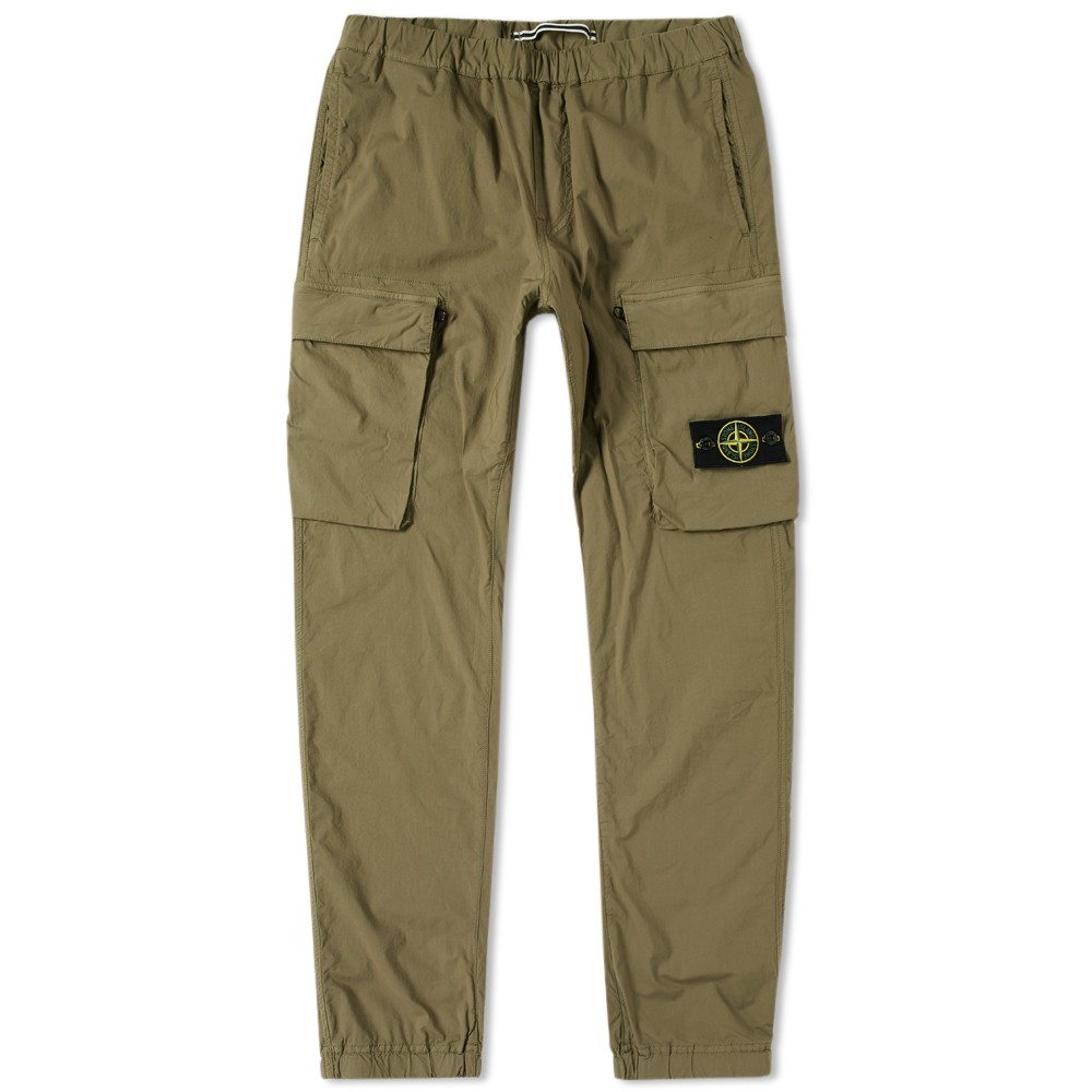 Very Goods | Stone Island Parachute Cotton Cargo Pant (Military Olive)