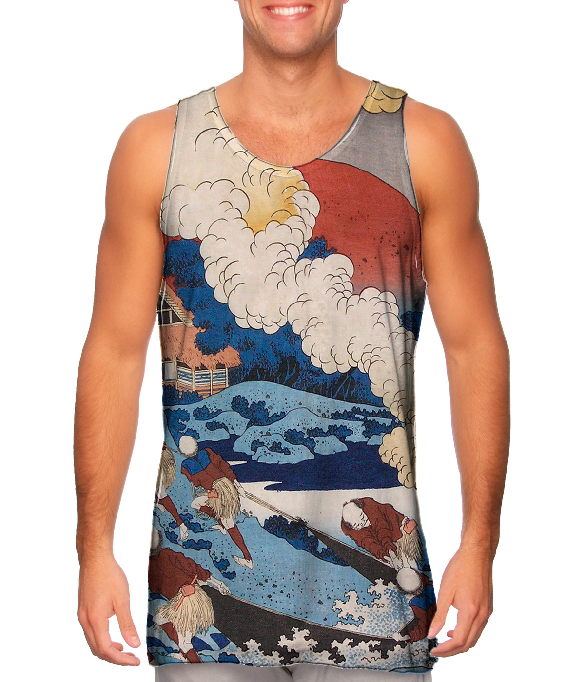 Mens Sleeveless T-shirt Muscle Tee Funny Fishing Shirt Tank Top