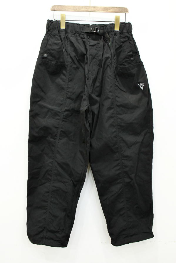 Very Goods | SOUTH2 WEST8 BELTED CENTER SEAM PANT WAX COATING BLACK