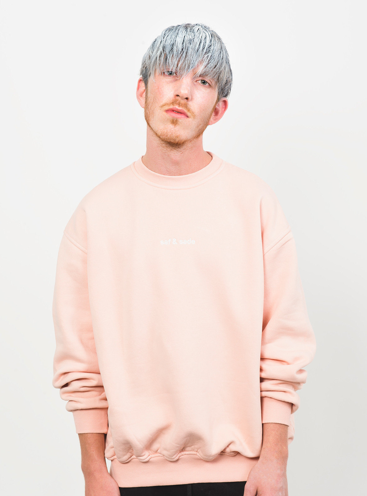 peach colour sweatshirt