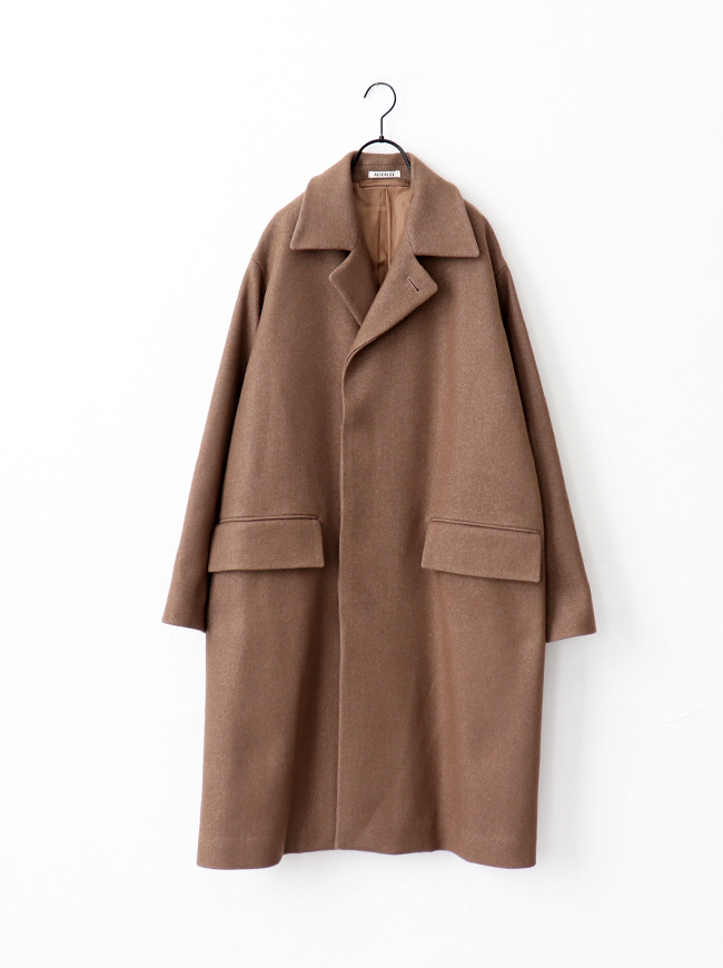 Very Goods | AURALEE オーラリー WOOL SILK MELTON SOUTIEN COLLAR ...