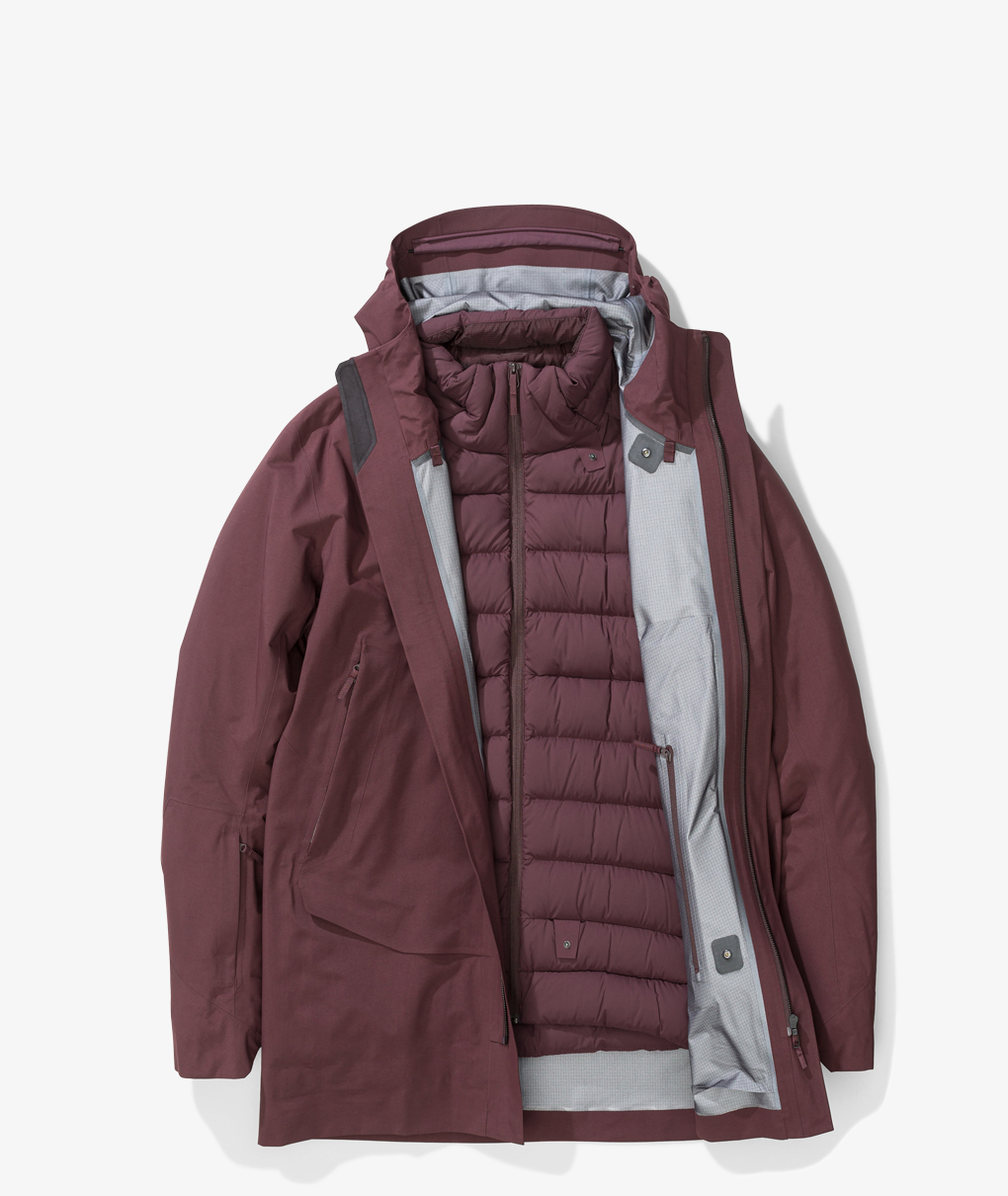 Very Goods | Norse Store - Arc'teryx Veilance Patrol Down Coat MAROON