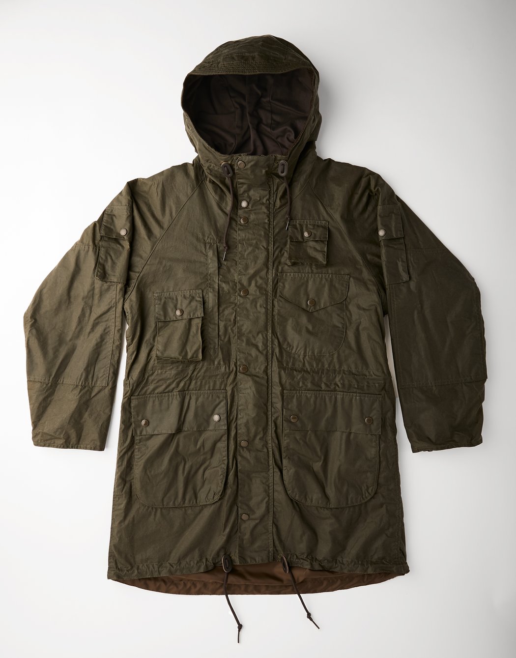 barbour zip parka