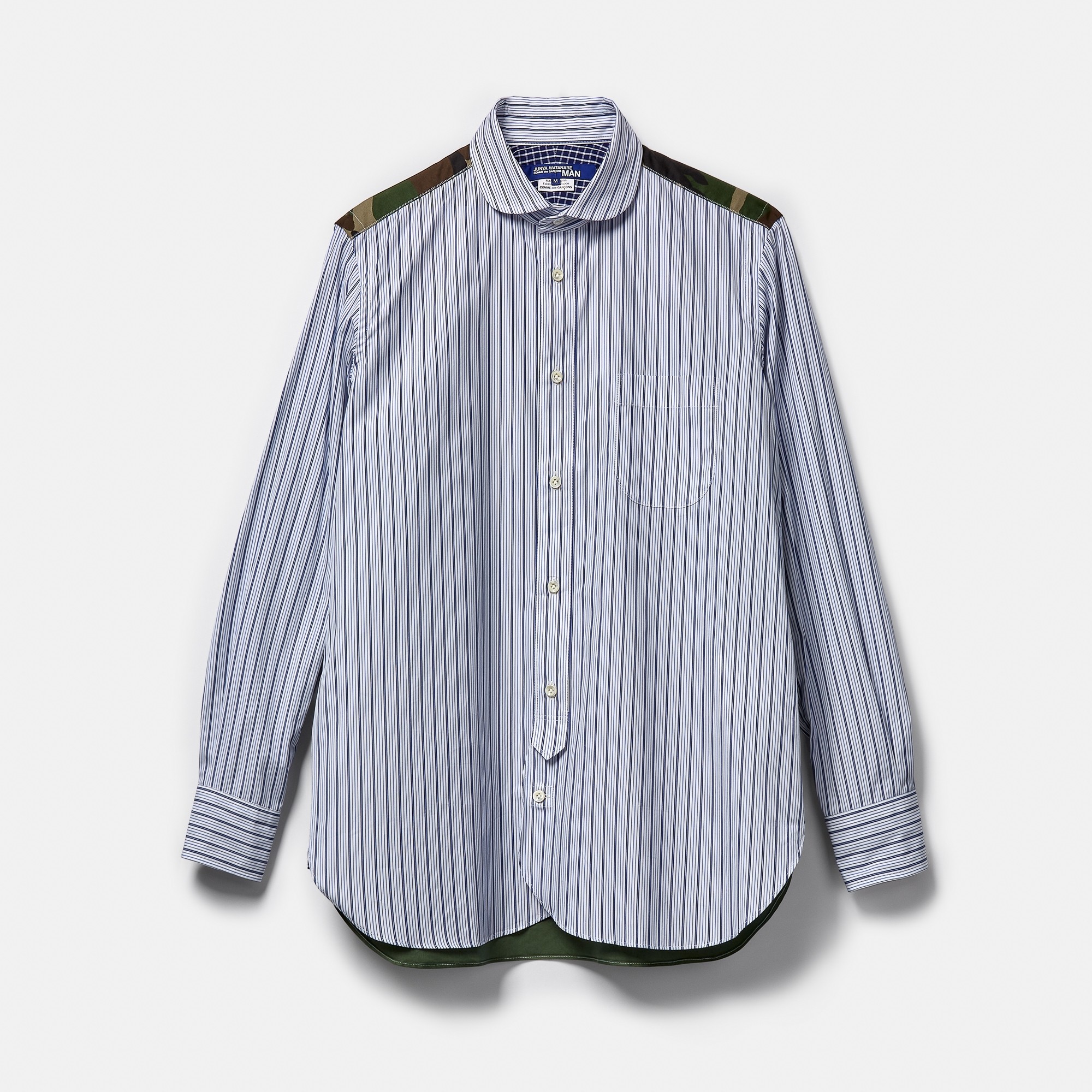 Very Goods | Junya Watanabe Man Stripe Back Shirt (Navy/White)