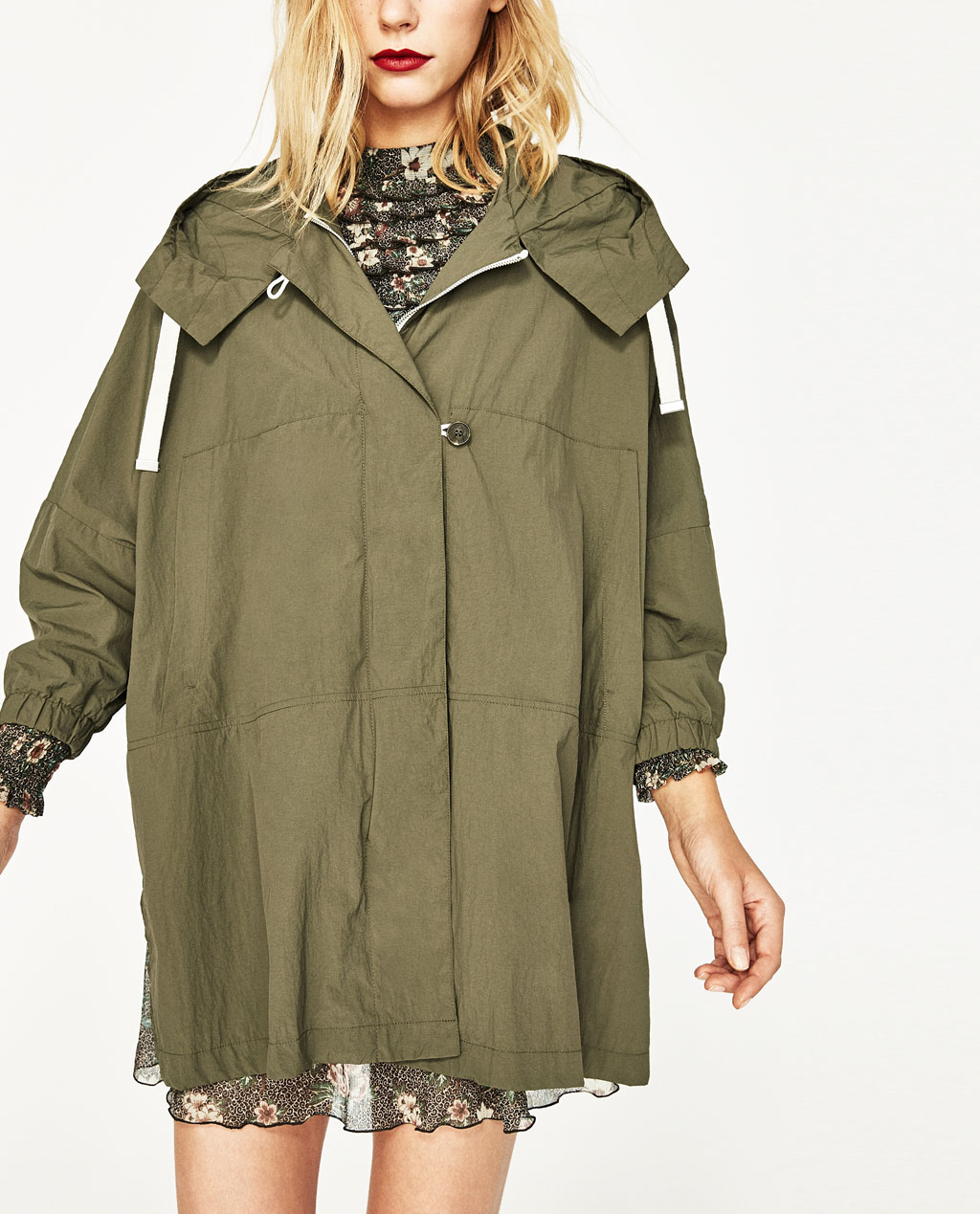 zara oversized parka