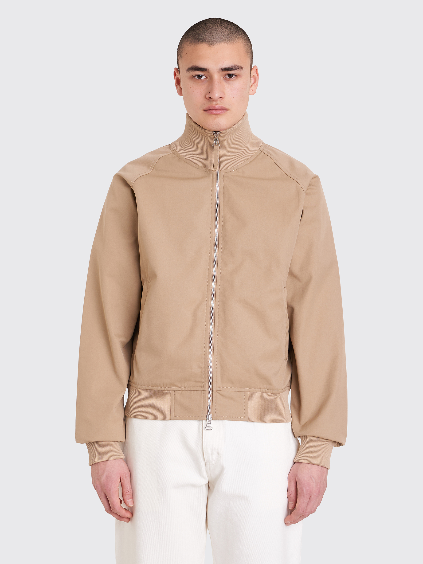 Sand Brown Harrington Jacket