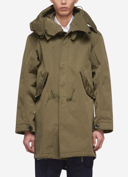 Very Goods | Ten c Ojj Fishtail Parka In Olive