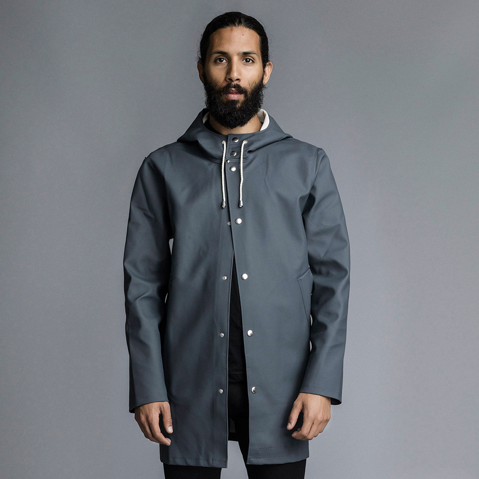 Very Goods Stockholm Charcoal Grey Raincoat Stutterheim