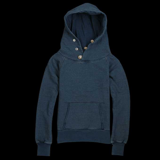 Very Goods | UNIONMADE - Kapital - Fleece SURF Sweatshirt in Indigo