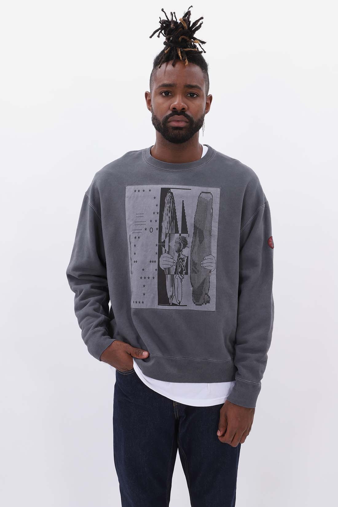 Very Goods | Cav empt Md tetatet crew neck Grey - GRADUATE STORE