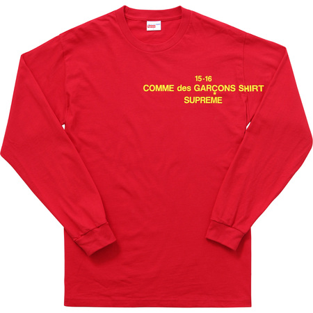 Supreme Comme des Garçons Long Sleeve Tee 'White