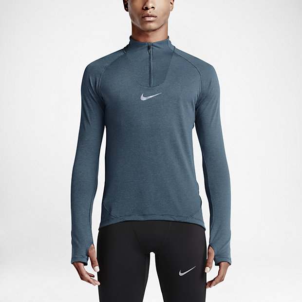 nike men's half zip running top