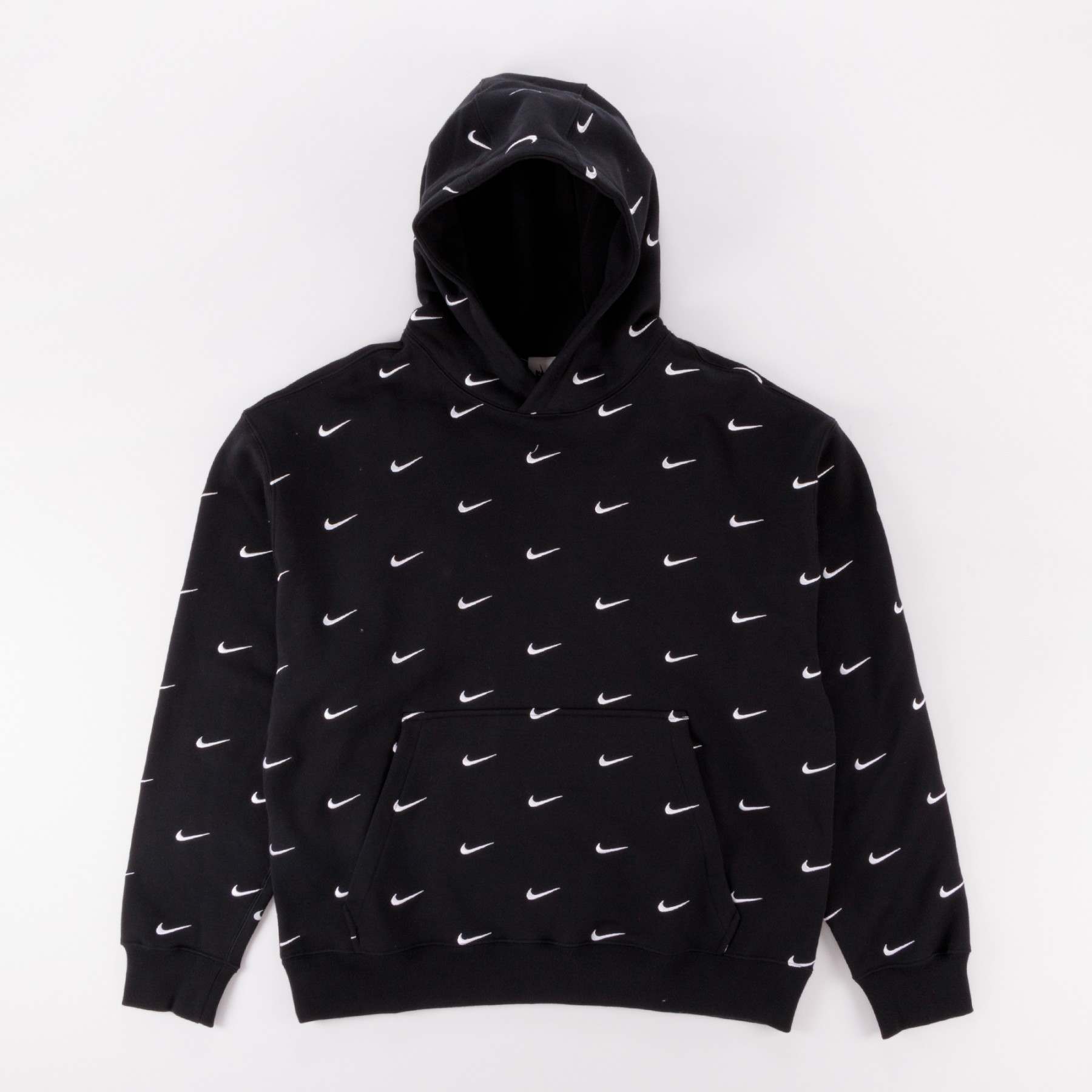 nike swoosh hoodie black
